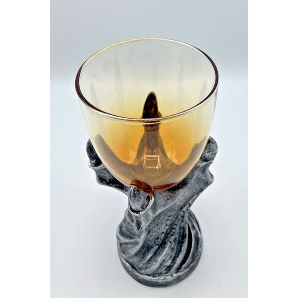 Game Of Thrones Dragon Claw Goblet Drinking Glass House of the Dragon Chalice 9” - Picture 3 of 11
